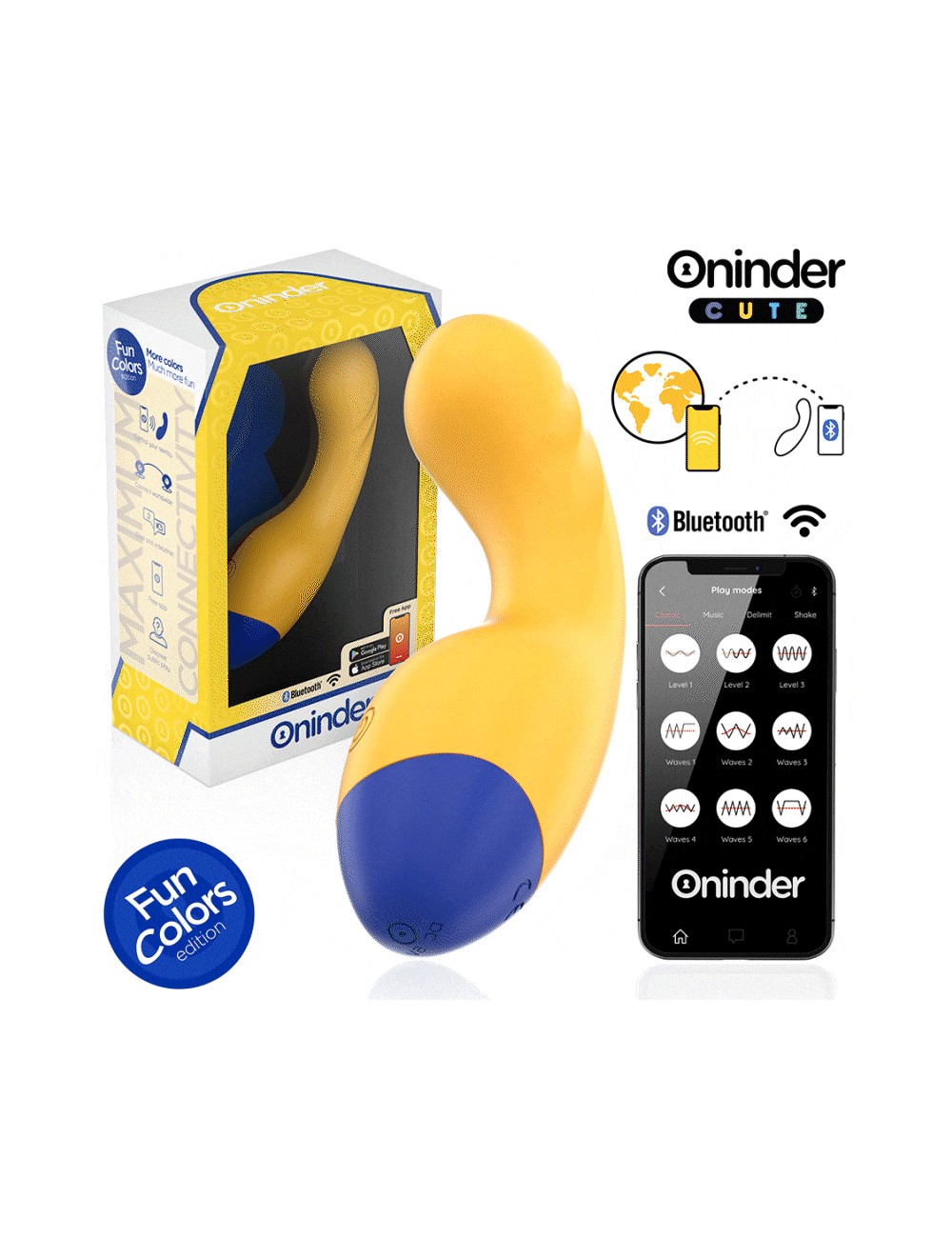 ONINDER CUTE - VIBRATORE PUNTO G LOVE BUDDY MASTER - APP GRATUITA IN TUTTO IL MONDO