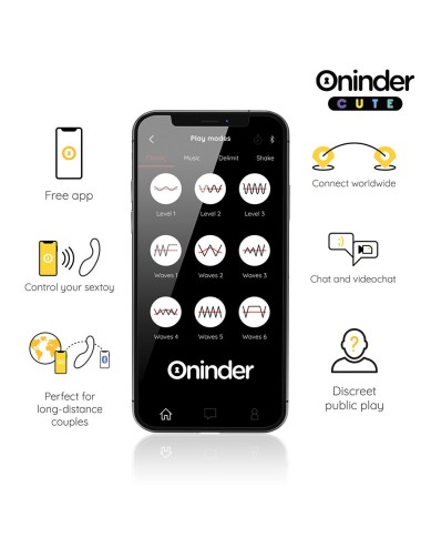 ONINDER CUTE - VIBRATORE PUNTO G LOVE BUDDY MASTER - APP GRATUITA IN TUTTO IL MONDO