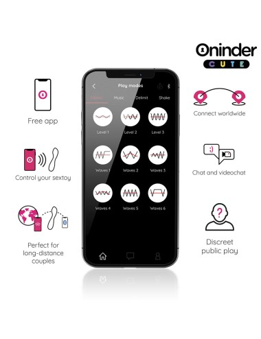 ONINDER CUTE - VIBRATORE PUNTO G LOVE BUDDY MASTER - APP GRATUITA IN TUTTO IL MONDO