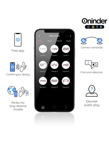 ONINDER CUTE - LOVE 3 SOME TRIPLO VIBRATORE - APP GRATUITA IN TUTTO IL MONDO