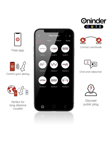 ONINDER CUTE - DILATATORE ANALE VIBRANTE LOVE BUTT - APP GRATUITA IN TUTTO IL MONDO