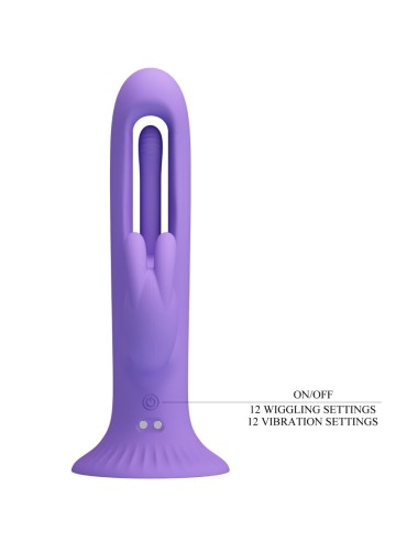 PRETTY LOVE - VIBRATORE CONIGLIO KILLMOULIS 12 MODALITÀ DI VIBRAZIONE VIOLA