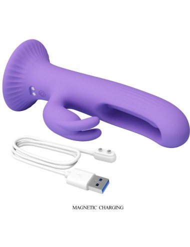 PRETTY LOVE - VIBRATORE CONIGLIO KILLMOULIS 12 MODALITÀ DI VIBRAZIONE VIOLA