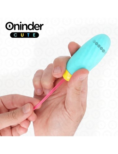 ONINDER CUTE - UOVO VIBRO-ROTANTE IN SILICONE CON GEMMA PER AMORE E PIACERE - APP GRATUITA IN TUTTO IL MONDO