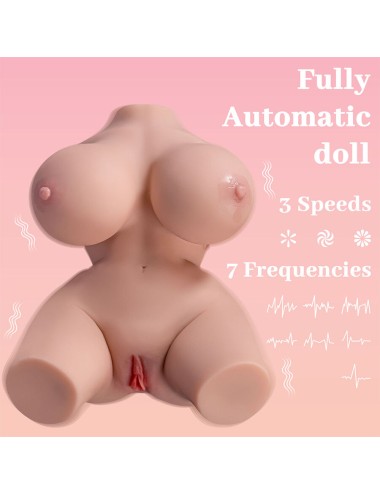 XISE - FRIEDA TORSO FEMMINILE REALISTICO CON VIBRAZIONE 36 CM