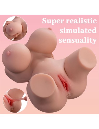 XISE - FRIEDA TORSO FEMMINILE REALISTICO CON VIBRAZIONE 36 CM