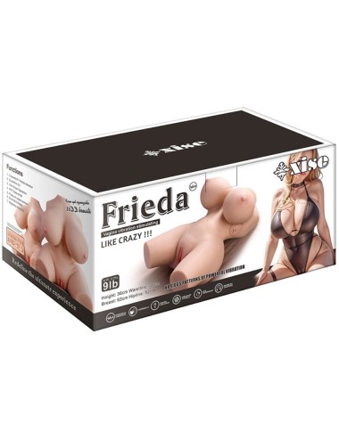 XISE - FRIEDA TORSO FEMMINILE REALISTICO CON VIBRAZIONE 36 CM