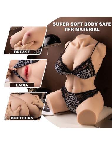 XISE - MURIEL TORSO REALISTICO FEMMINILE CON SPINTA 55 CM