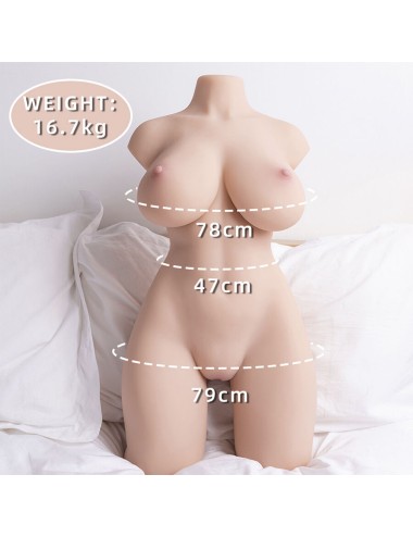 XISE - TORSO REALISTICO FEMMINILE ORDINATO CON SPINTA 71 CM