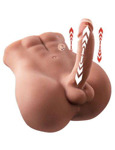XISE - BERTLETT DILDO ASS REALISTICO DILDO E ANO MASTURBATORE POSIZIONE FRONTALE CON SPINTA 18 CM