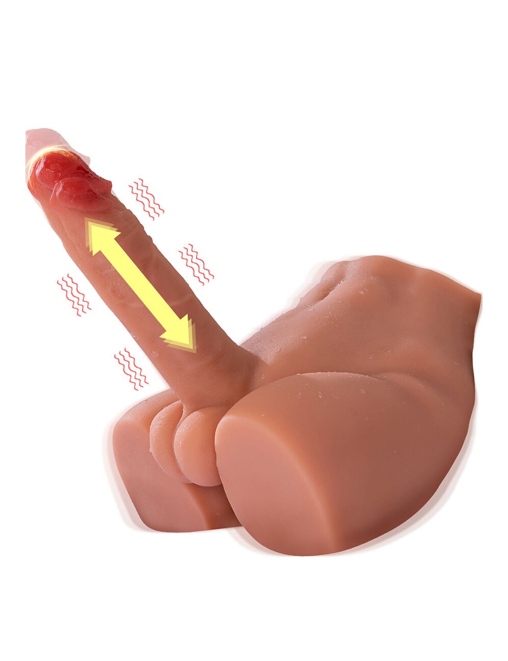 XISE - PEEL DILDO ASS REALISTICO DILDO MASTURBATORE POSIZIONE FRONTALE CON SPINTA 17