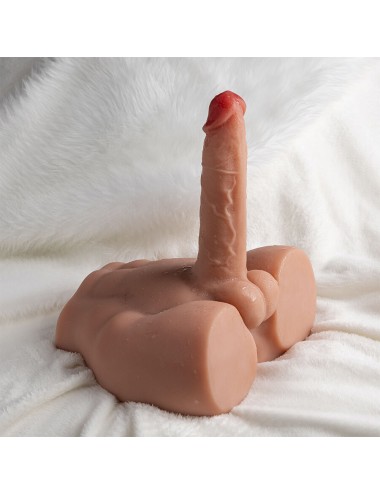 XISE - PEEL DILDO ASS REALISTICO DILDO MASTURBATORE POSIZIONE FRONTALE CON SPINTA 17,5 CM