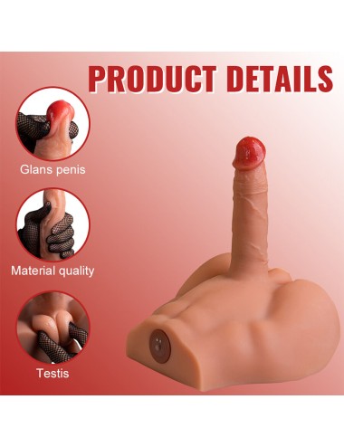 XISE - PEEL DILDO ASS REALISTICO DILDO MASTURBATORE POSIZIONE FRONTALE CON SPINTA 17,5 CM