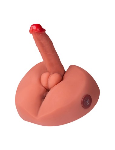 XISE - MIELE DILDO MASTURBATORE REALISTICO CON VIBRAZIONE 25 CM