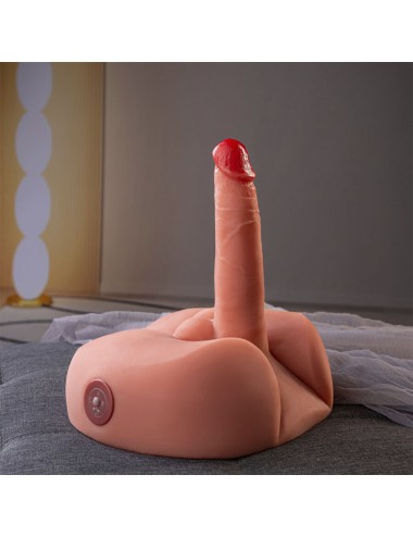 XISE - MIELE DILDO MASTURBATORE REALISTICO CON VIBRAZIONE 25 CM