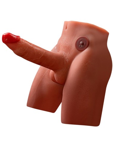 XISE - JASON DILDO MASTURBATORE REALISTICO CON SPINTA E VIBRAZIONE 17 CM