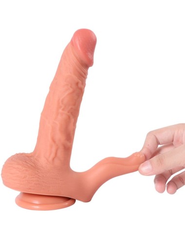SHEQU - HAYDEN DILDO E STIMOLATORE CLITORIDE CON VIBRAZIONE E TELECOMANDO 16 CM