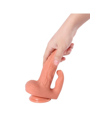 SHEQU - HAYDEN DILDO E STIMOLATORE CLITORIDE CON VIBRAZIONE E TELECOMANDO 16 CM