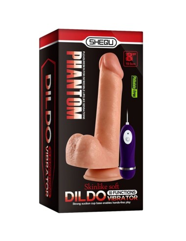 SHEQU - ADAM DILDO VIBRATORE CON TELECOMANDO 21 CM