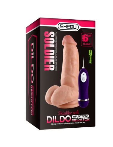 SHEQU - DILDO VIBRATORE SOLDATO CON TELECOMANDO 16 CM