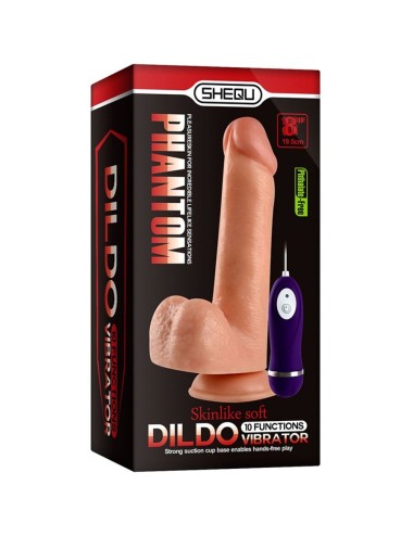 SHEQU - DILDO VIBRANTE PHANTOM CON TELECOMANDO 20 CM