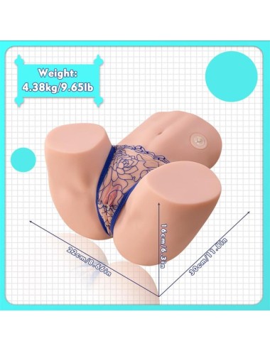 XISE - MAYA SUCKING MASTURBATORE REALISTICO VAGINA E ANO CON VIBRAZIONE E ONDE STIMOLANTI 4,5 KG