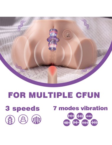 XISE - FENNIE SHAKING MASTURBATORE MULTIPOSIZIONE REALISTICO PER VAGINA E ANO CON VIBRAZIONE