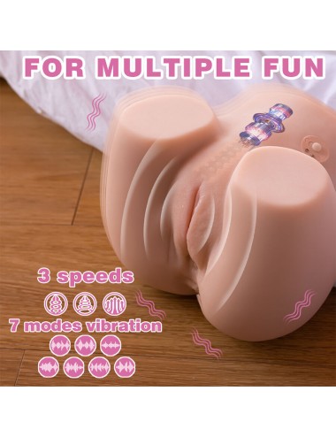 XISE - CONNIE BACK MASTURBATOR VAGINA E ANO REALISTICO MULTIPOSIZIONE CON VIBRAZIONE
