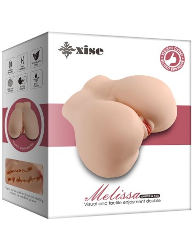 XISE - MELISSA MASTURBATORE REALISTICO MULTI-POSIZIONE PER VAGINA E ANO