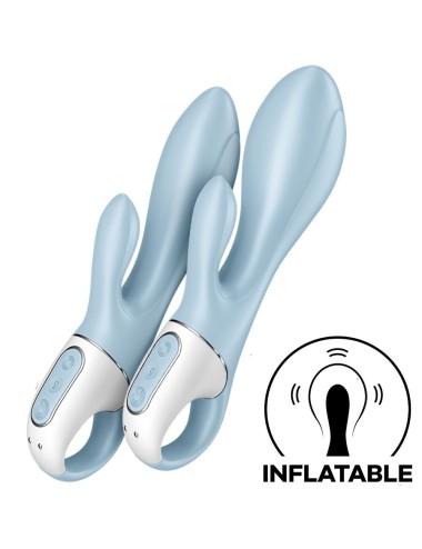 SATISFYER - AIR PUMP BUNNY 1 VIBRATORE GONFIABILE CONIGLIO BLU