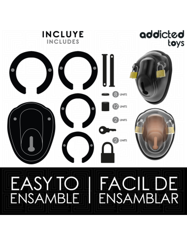 ADDICTED TOYS LOCKED - GABBIA PER PENE SENZA CHIAVE 11,5 CM