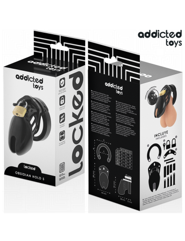 ADDICTED TOYS LOCKED - GABBIA PER PENE OBSIDIAN HOLD TAGLIA S