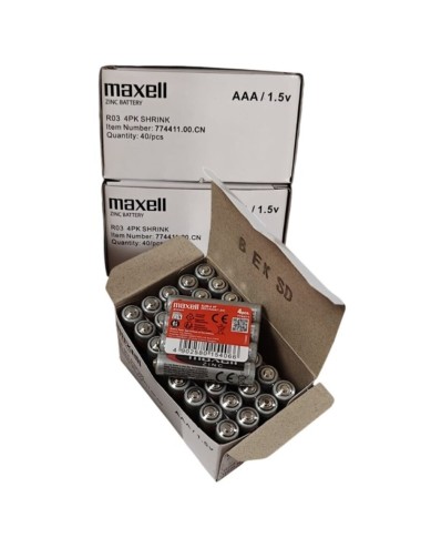 MAXELL - BATTERIA SALINA MANGANESO AAA R03 RETRATTILE*4