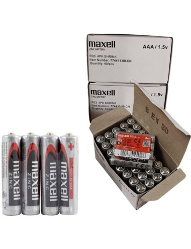 MAXELL - BATTERIA SALINA MANGANESO AAA R03 RETRATTILE*4