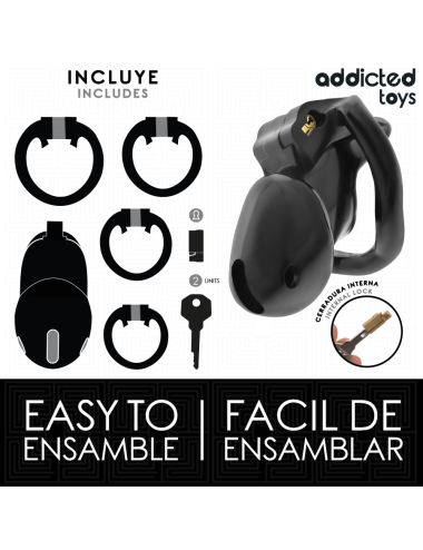 ADDICTED TOYS LOCKED- MINDNIGHT CELL GABBIA PER PENE TAGLIA S 4.8 CM