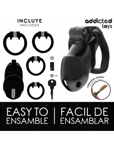ADDICTED TOYS LOCKED - MINDNIGHT CELL GABBIA PER PENE 4.2 CM TAGLIA M