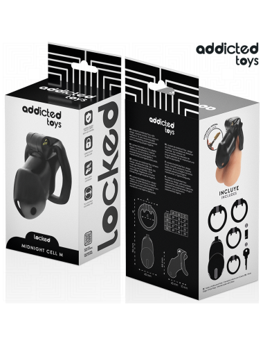 ADDICTED TOYS LOCKED - MINDNIGHT CELL GABBIA PER PENE 4.2 CM TAGLIA M