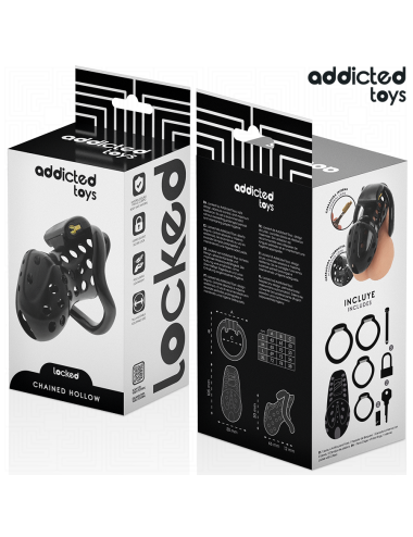 ADDICTED TOYS LOCKED - GABBIA PER PENE CAVA CON CATENA 10,5 CM