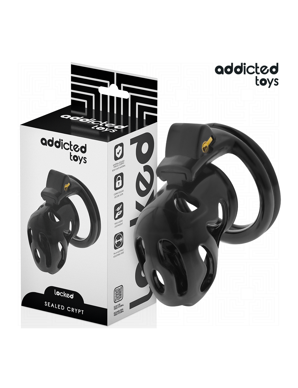 ADDICTED TOYS LOCKED - GABBIA PER PENE SIGILLATA CRYPT 8 CM ADDICTED TOYS LOCKED - GABBIA PER PENE SIGILLATA CRYPT 8 CM