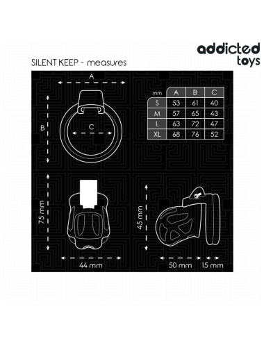 ADDICTED TOYS LOCKED - GABBIA PER PENE SILENZIOSA 7,5 CM