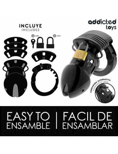 ADDICTED TOYS BLOCCATO - GABBIA PER PENE PROFONDA DI CASTITÀ 7,5 CM
