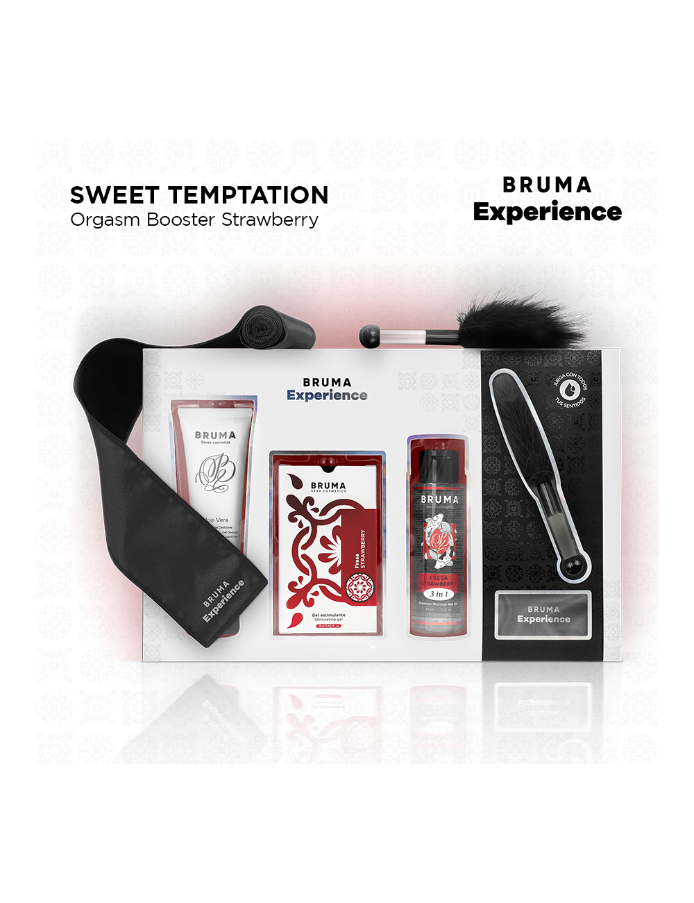 BRUMA XPERIENCE - KIT TENTAZIONE DOLCE ALLA FRAGOLA CON POTENZIATORE DI ORGASMO BRUMA XPERIENCE - KIT TENTAZIONE DOLCE ALLA FRAGOLA CON POTENZIATORE DI ORGASMO