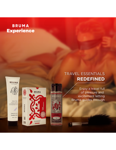 BRUMA XPERIENCE - KIT TENTAZIONE DOLCE ALLA FRAGOLA CON POTENZIATORE DI ORGASMO