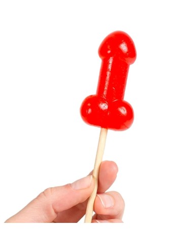 SECRETPLAY - LECCA-LECCA A FORMA DI PENE DI CARAMELLA ALLA CILIEGIA CON EFFETTO CALORE PICCANTE