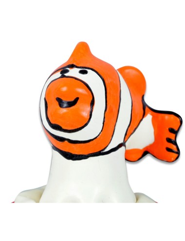 CONDOMERIE - PRESERVATIVI NOVITÀ DIPINTI A MANO PESCE ARANCIONE