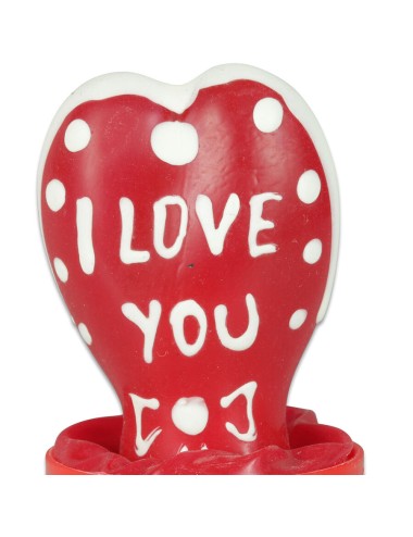CONDOMERIE - PRESERVATIVI NOVITÀ DIPINTI A MANO CUORE - MODELLO I LOVE YOU 1