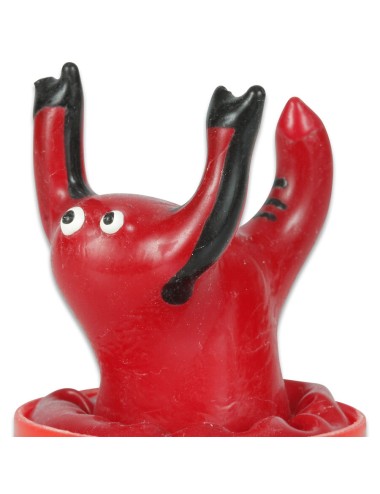 CONDOMERIE - PRESERVATIVI NOVITÀ DIPINTI A MANO SCORPIONE ROSSO