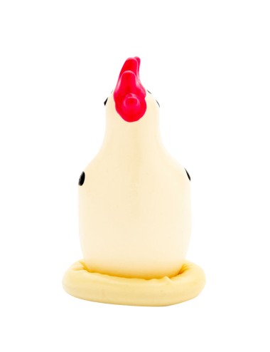 CONDOMERIE - PRESERVATIVI NOVITÀ DIPINTI A MANO COCKY ROOSTER