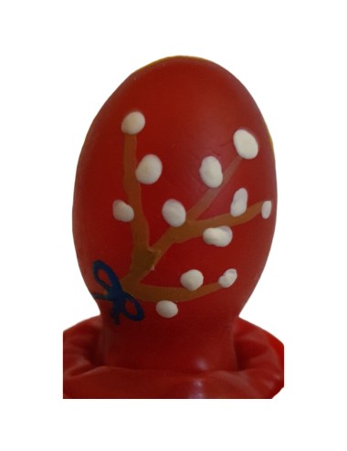 CONDOMERIE - PRESERVATIVI NOVITÀ DIPINTI A MANO ROSSO UOVO DI PASQUA