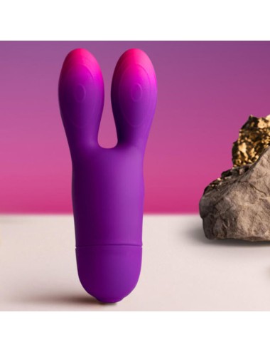 ROCKS-OFF - VIBRATORE FLESSIBILE GLO-GIRL BUNNY VIOLA
